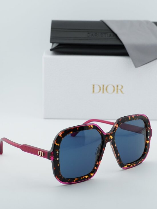 Dior Accessories - Dior DIORHIGHLIGHT S1I 24B0 Square Sunglasses - Havana / Purple / Blue
